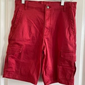 Wrangler Boys Red Cargo Shorts sz 18